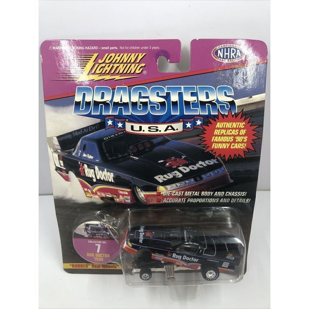 Johnny Lightning NHRA Jim Epler 1994 Oldsmobile Rug Doctor Funny Car 1/64. VTG.